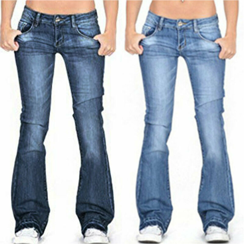 Skinny Flared Jeans Women's  Denim  Pants Bootcut Bell Bottoms Stretch Trousers Women Jeans Woman Jeans Low Rise Jeans