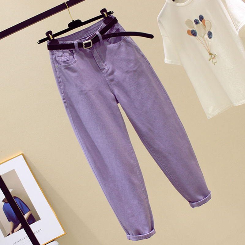 Py1036  spring summer autumn women  casual Denim Pants woman female OL baggy jeans women high waisted jeans
