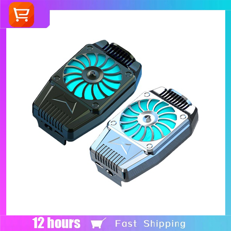 Game Mini Mobile Phone Cooler Cooling Fan Case Radiator For iPhone Samsung Xiaomi Huawei Portable Gaming Cool Heat Sink Cooler