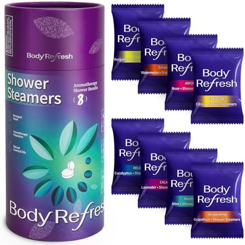Shower Steamers Aromatherapy - Birthday Gifts for Women, 8 Pack Shower Bombs with Essential Oils, Spa Gifts for Women, Mom, Wife, Her, Christmas Gifts Stocking Stuffers for Adults Women Men, Teen