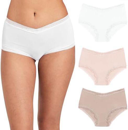 Maidenform Women's Modern Full Coverage Boys'hort 3 Pack